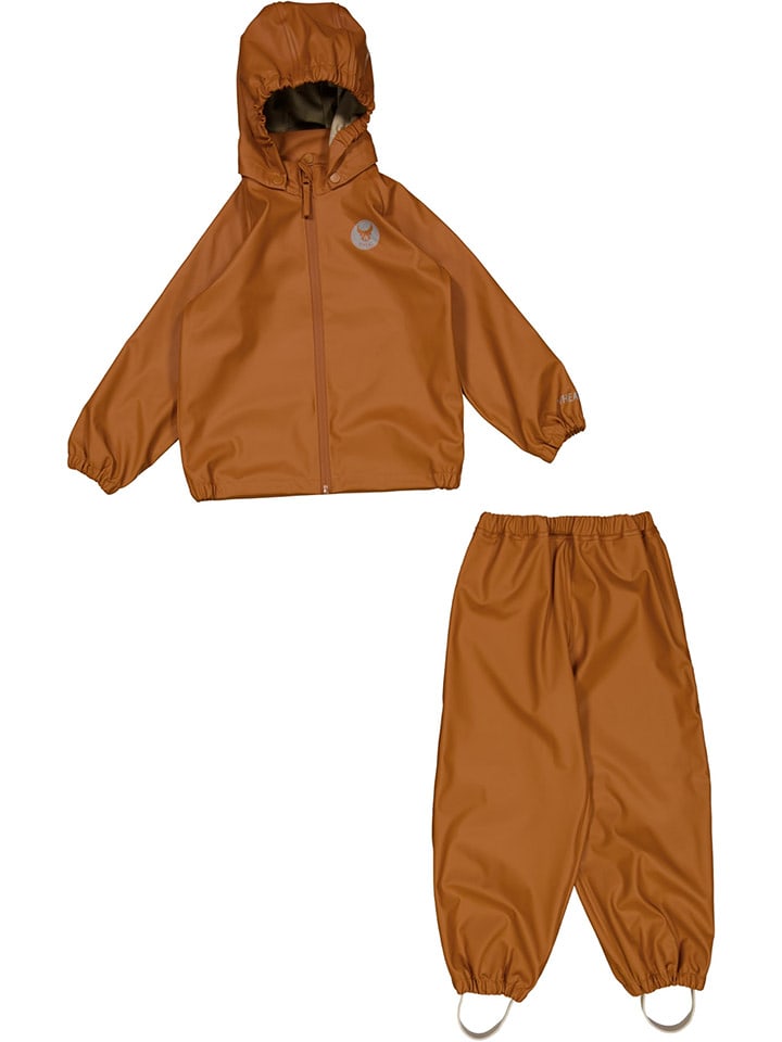 Wheat 2-częściowy zestaw przeciwdeszczowy "Charlie" w kolorze jasnobrązowym rozmiar: 116