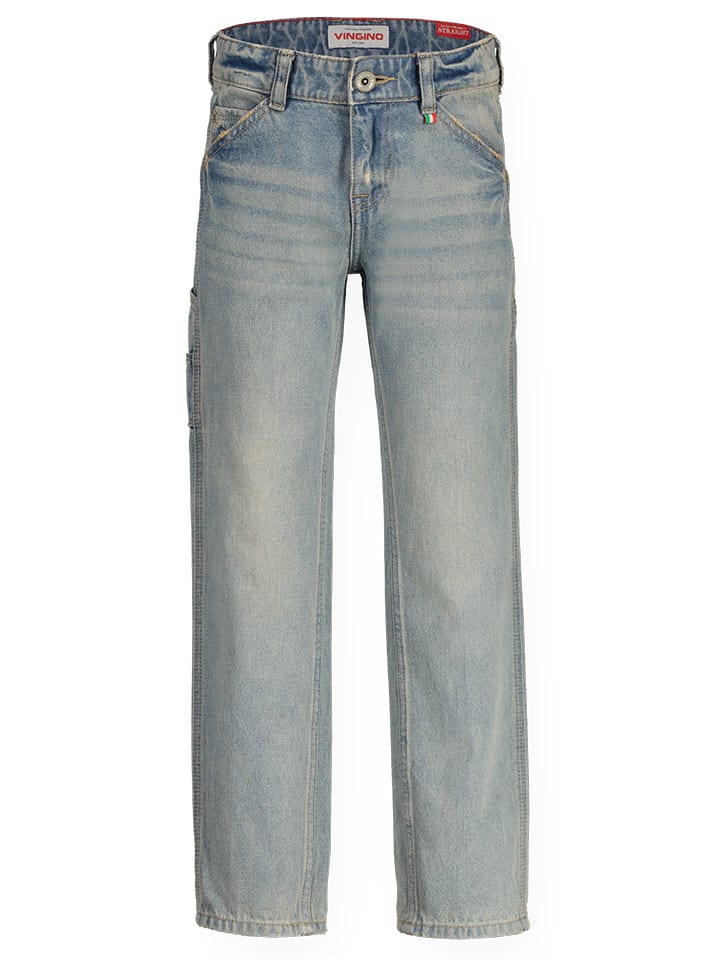 Vingino Dżinsy - Straight fit - w kolorze błękitnym rozmiar: 122