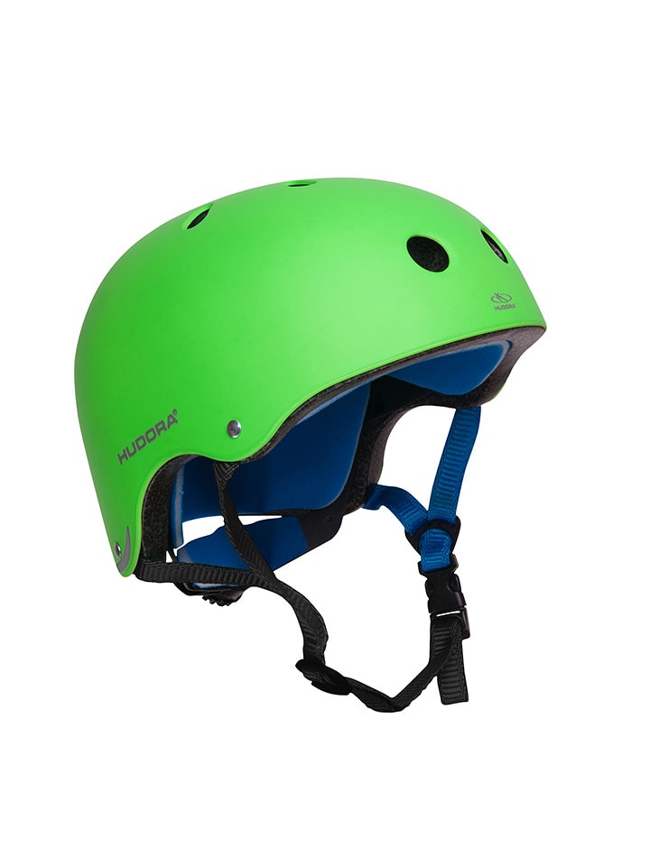 Hudora Kask rowerowy w kolorze zielonym rozmiar: 56-60 cm