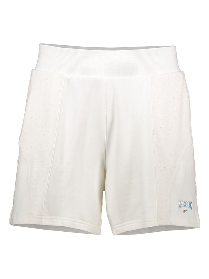 Reebok Szorty dresowe "Varsity" w kolorze białym rozmiar: M