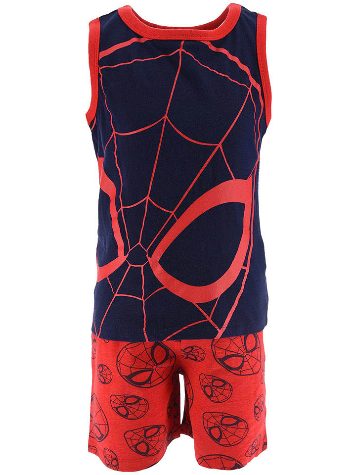 Spiderman Piżama "Spider-Man" w kolorze czerwono-granatowym rozmiar: 98