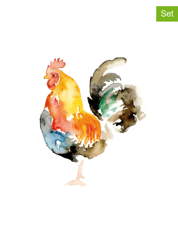 ppd Serwetki (40 szt.) "Samuel" w kolorze białym ze wzorem rozmiar: onesize