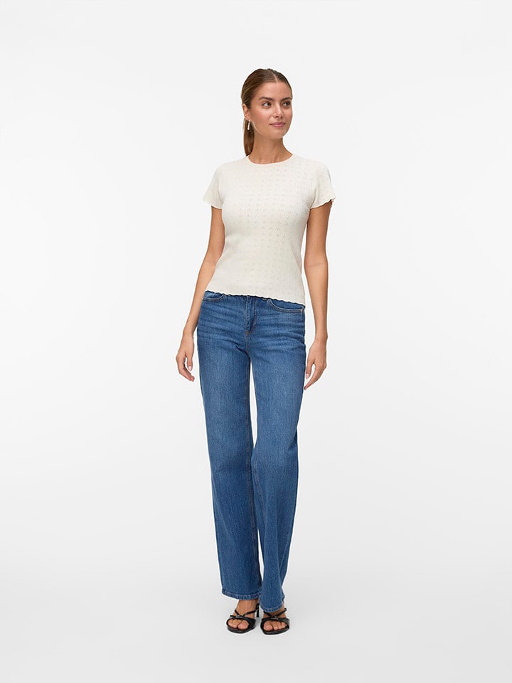 ONLY Koszulka w kolorze kremowym rozmiar: S