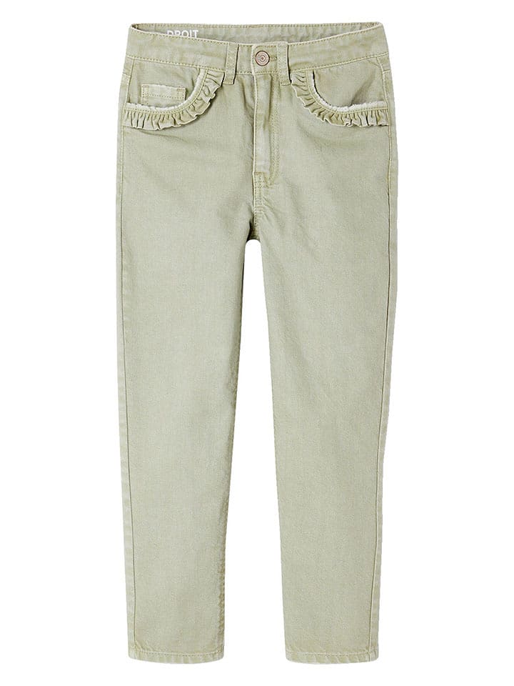 vertbaudet Spodnie w kolorze zielonym rozmiar: 164