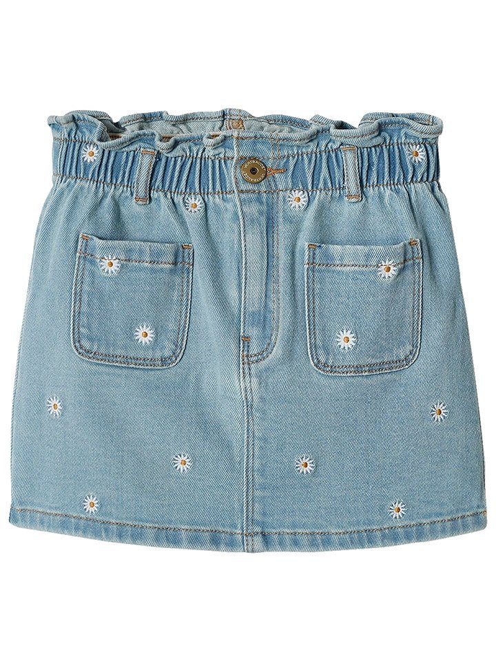 vertbaudet Spódnica dżinsowa w kolorze błękitnym rozmiar: 164