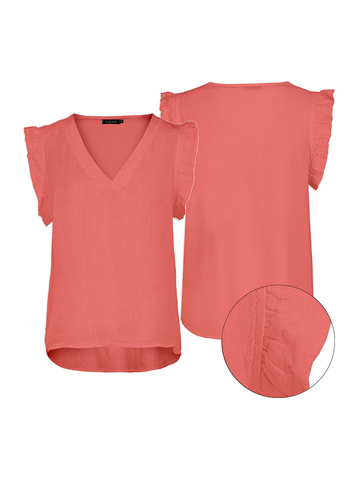 Eight2Nine Bluzka w kolorze czerwonym rozmiar: M/L