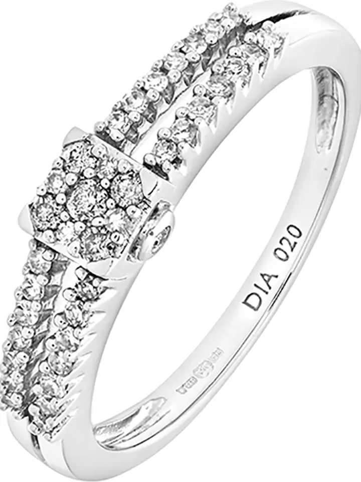 Rinani Złoty pierścionek z diamentami rozmiar: 47