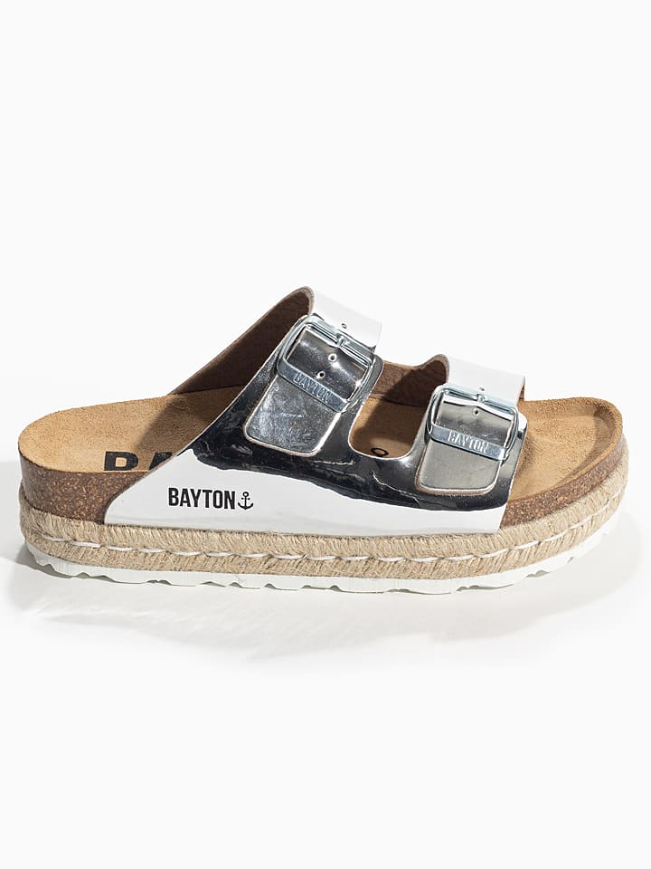 BAYTON Klapki "Alcee" w kolorze srebrnym rozmiar: 40