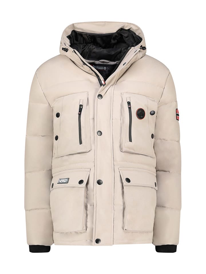 Geographical Norway Parka "Albert" w kolorze beżowym rozmiar: XXL