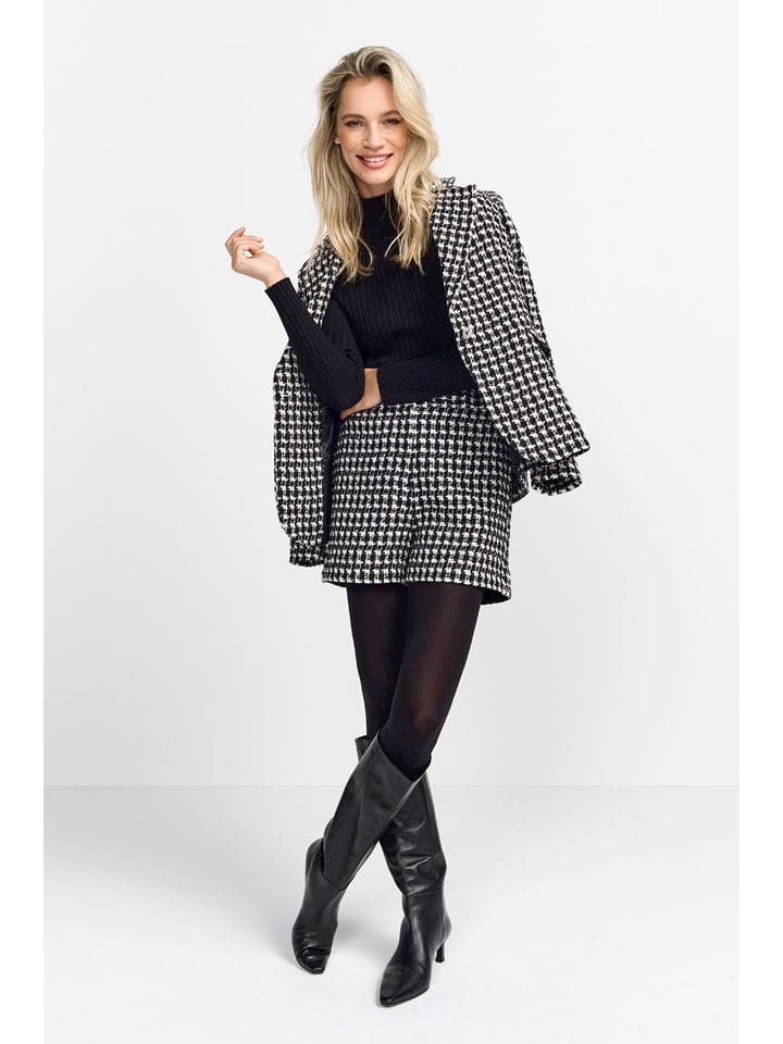 Rich & Royal Szorty w kolorze czarno-białym rozmiar: 40