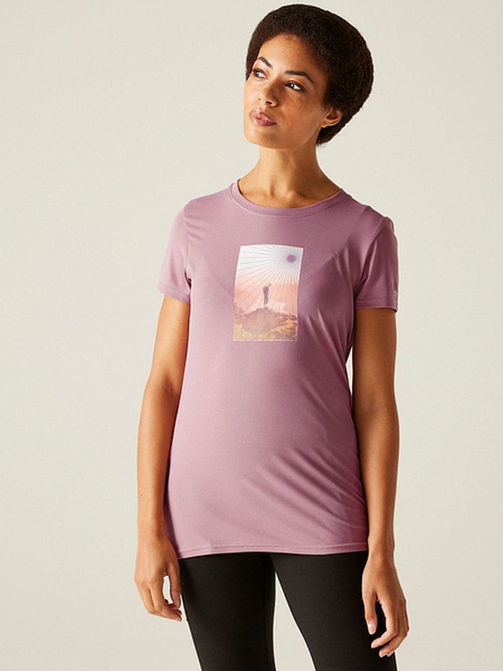 Regatta Koszulka funkcyjna "Fingal" w kolorze fioletowym rozmiar: 52