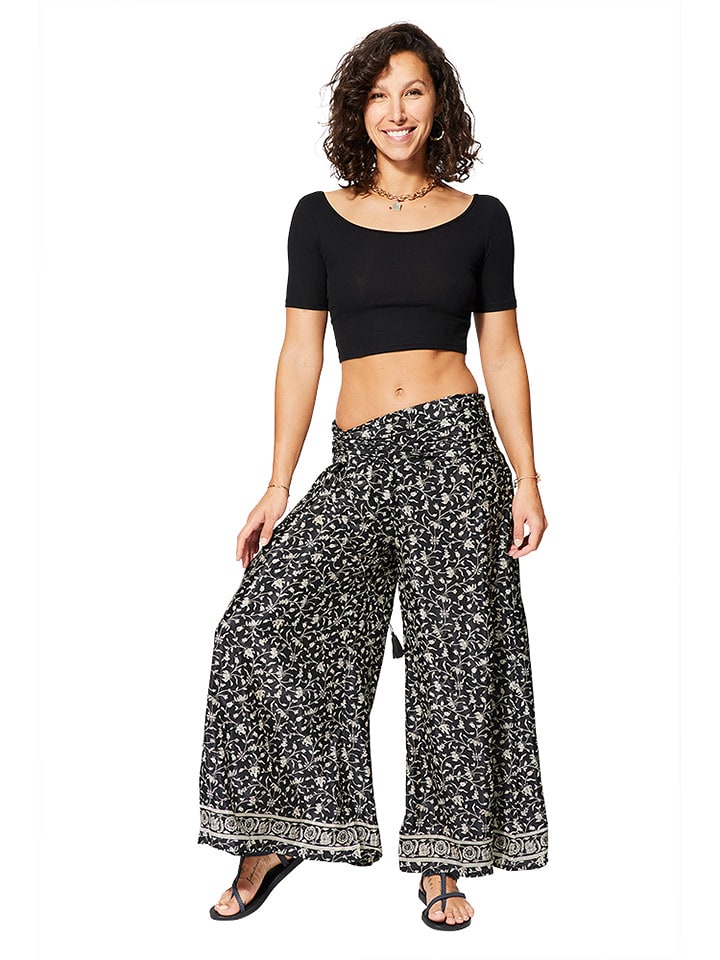 Aller Simplement Spodnie w kolorze czarno-białym rozmiar: 34-40