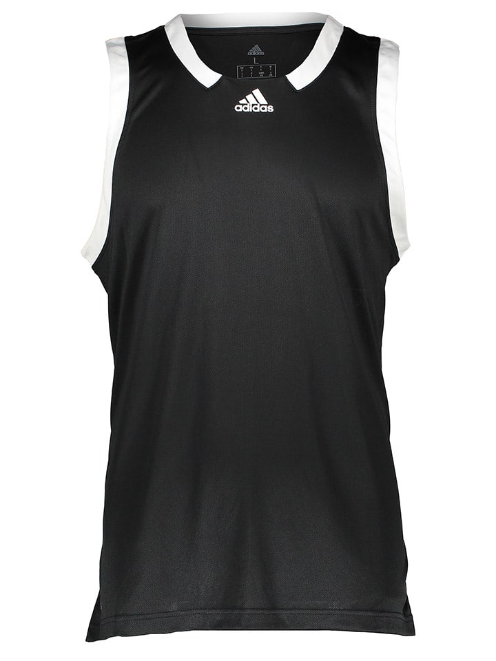 adidas Top sportowy w kolorze czarnym rozmiar: L
