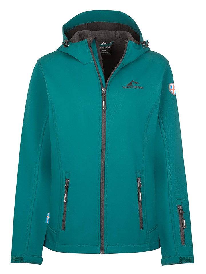 Westfjord Kurtka softshellowa "Eldfjall" w kolorze turkusowym rozmiar: M