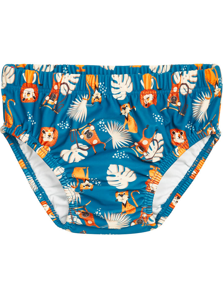 Playshoes Pieluszka kąpielowa w kolorze niebieskim ze wzorem rozmiar: 86/92