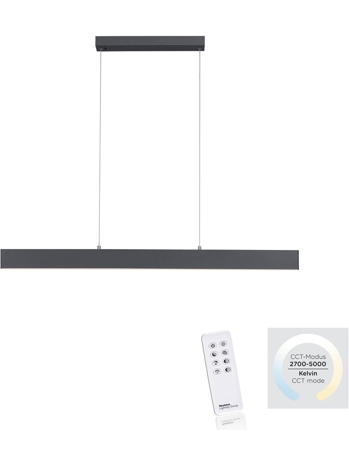 Just Light Lampa wisząca LED w kolorze antracytowym - 121 x 120 cm rozmiar: onesize