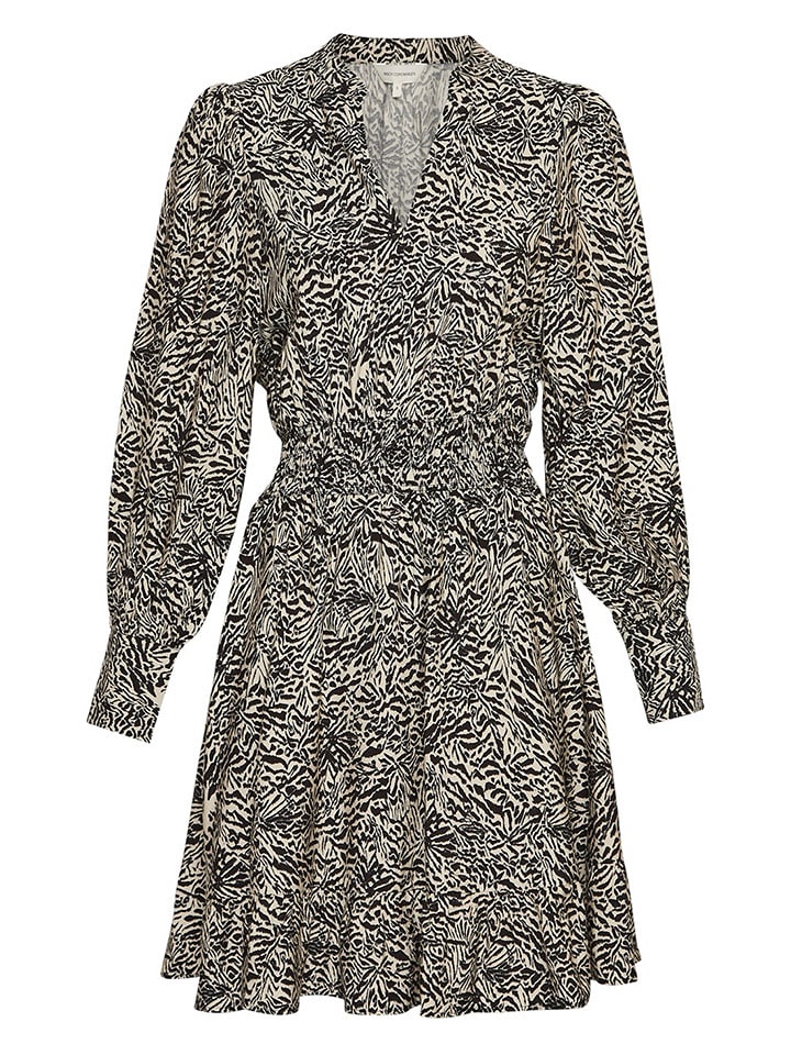 MOSS COPENHAGEN Sukienka "Amabella" w kolorze beżowo-czarnym rozmiar: XS