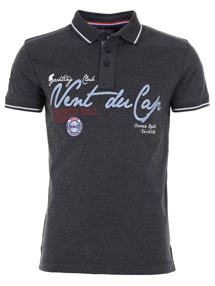 Peak Mountain Koszulka polo w kolorze antracytowym rozmiar: L