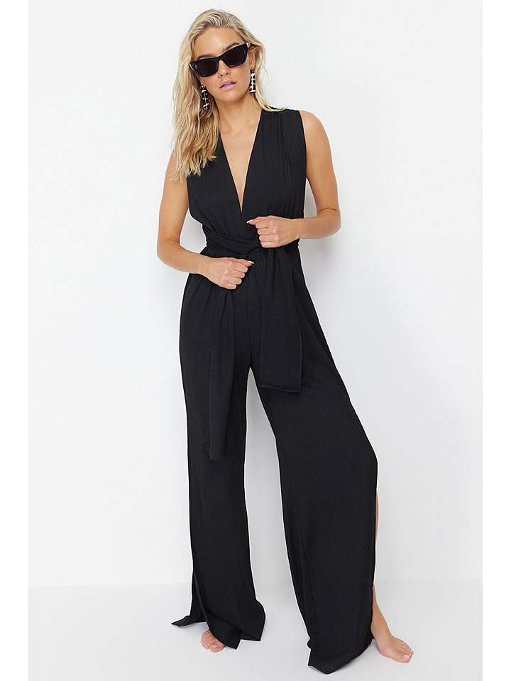 trendyol Kombinezon w kolorze czarnym rozmiar: 38