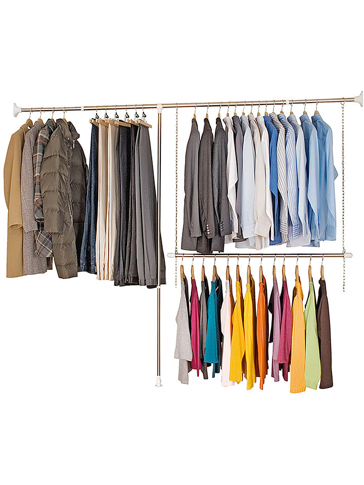 Wenko Teleskopowy wieszak w kolorze srebrnym rozmiar: onesize