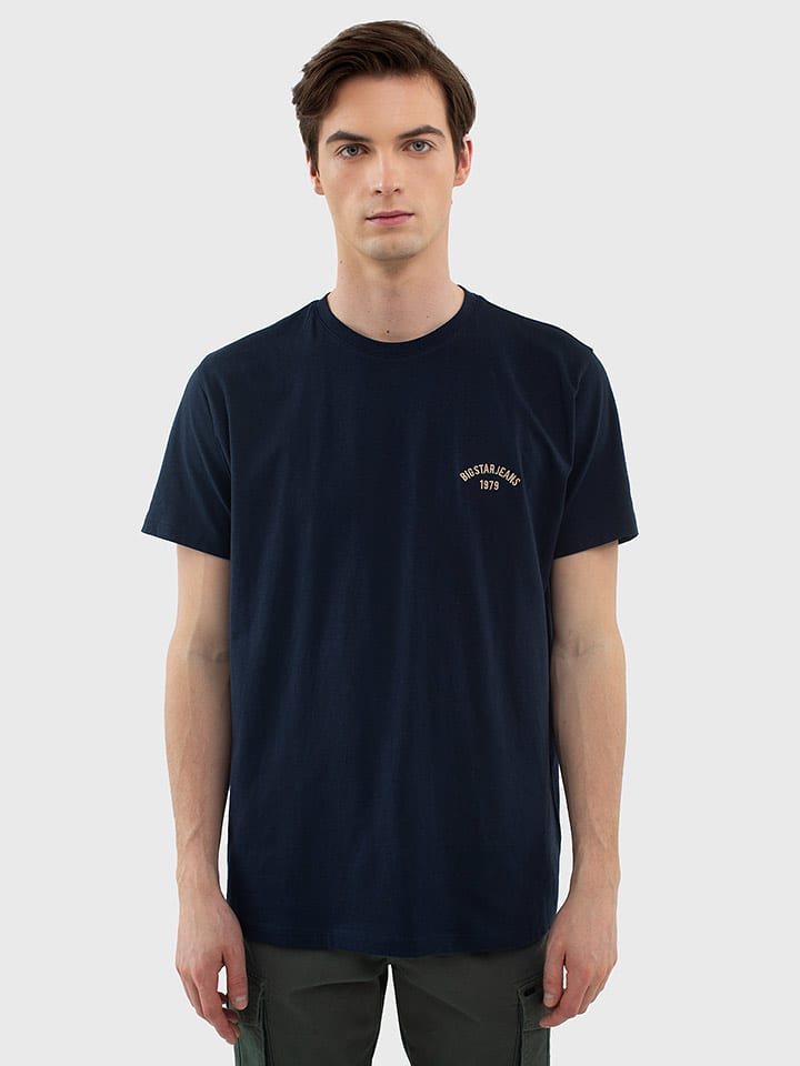 BIG STAR Koszulka "Vincer" w kolorze granatowym rozmiar: XL