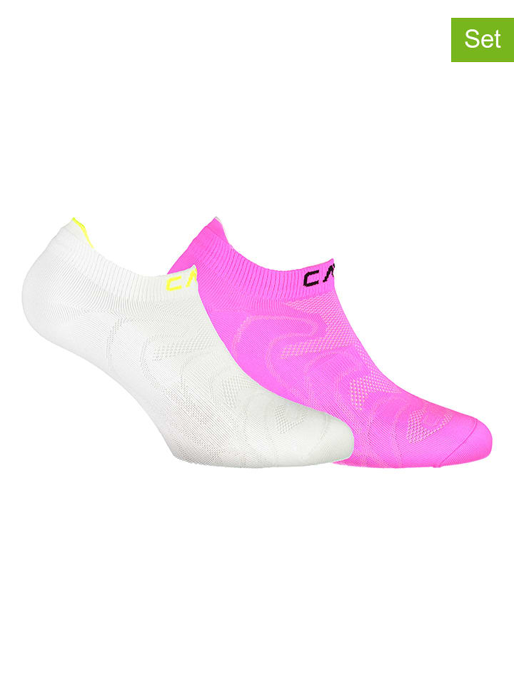 CMP Skarpety (2 pary) w kolorze białym i różowym do biegania rozmiar: 34-36