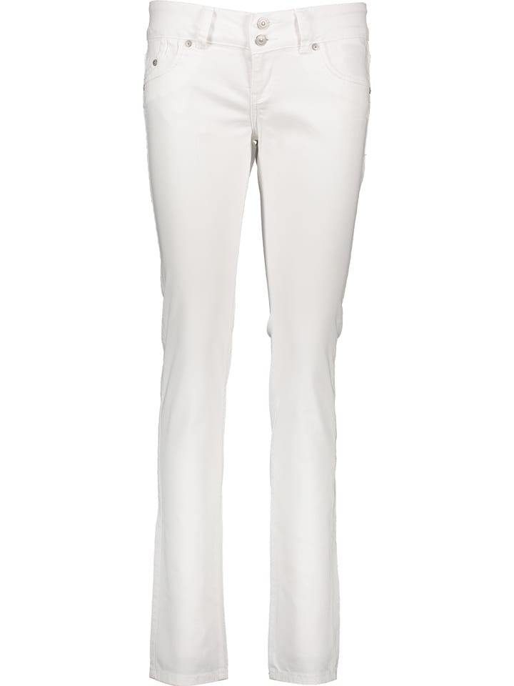 LTB Dżinsy "Molly"- Super Slim fit - w kolorze białym rozmiar: W33/L30