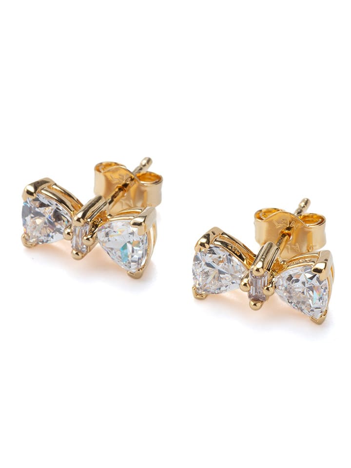 Pandora Pozłacane kolczyki-wkrętki z kamieniami szlachetnymi rozmiar: onesize