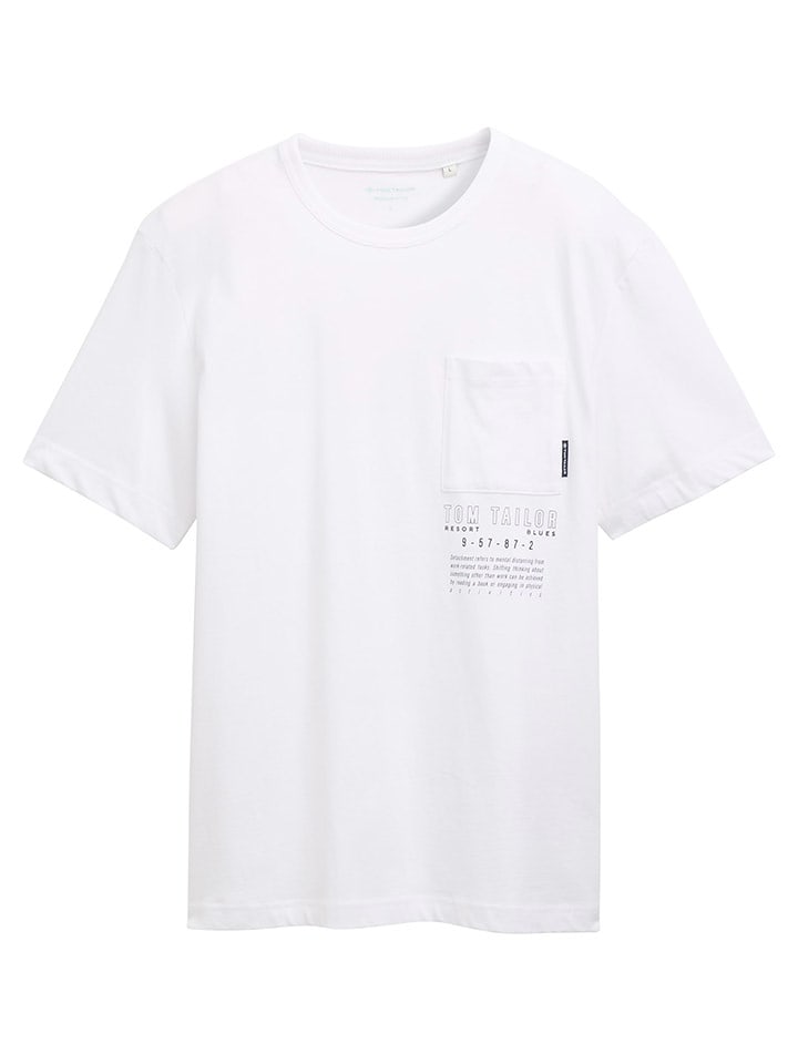 Tom Tailor Koszulka w kolorze białym rozmiar: L