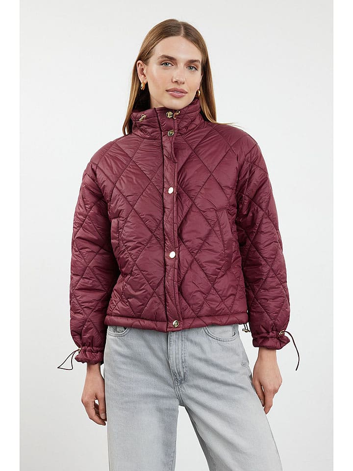 trendyol Kurtka pikowana w kolorze bordowym rozmiar: M