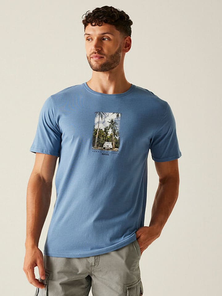 Regatta Koszulka "Cline IX" w kolorze błękitnym rozmiar: XL