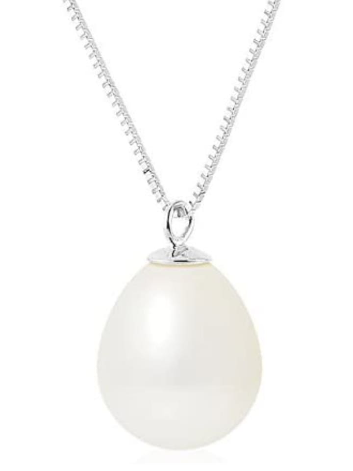 Pearl Addict Srebrny naszyjnik z zawieszką - dł. 42 cm rozmiar: onesize