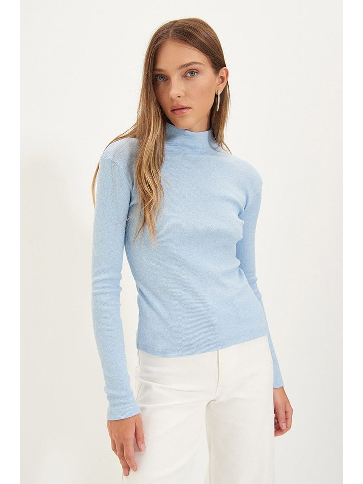 trendyol Koszulka w kolorze błękitnym rozmiar: XL