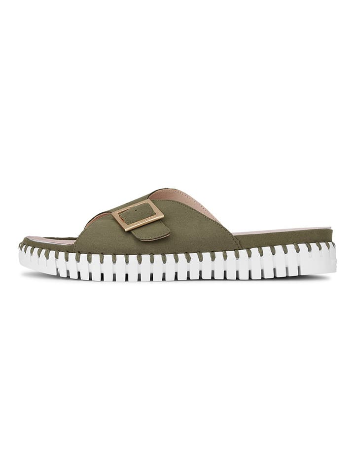 Ilse Jacobsen Klapki w kolorze khaki rozmiar: 40