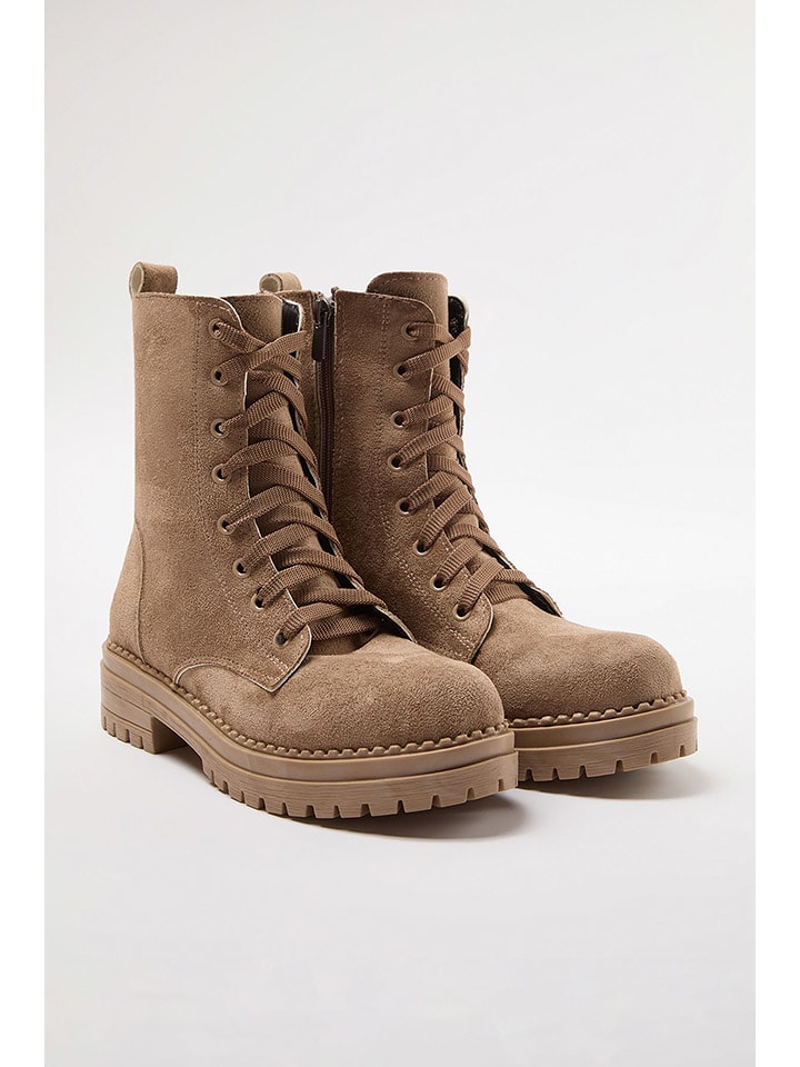 trendyol Botki w kolorze jasnobrązowym rozmiar: 39