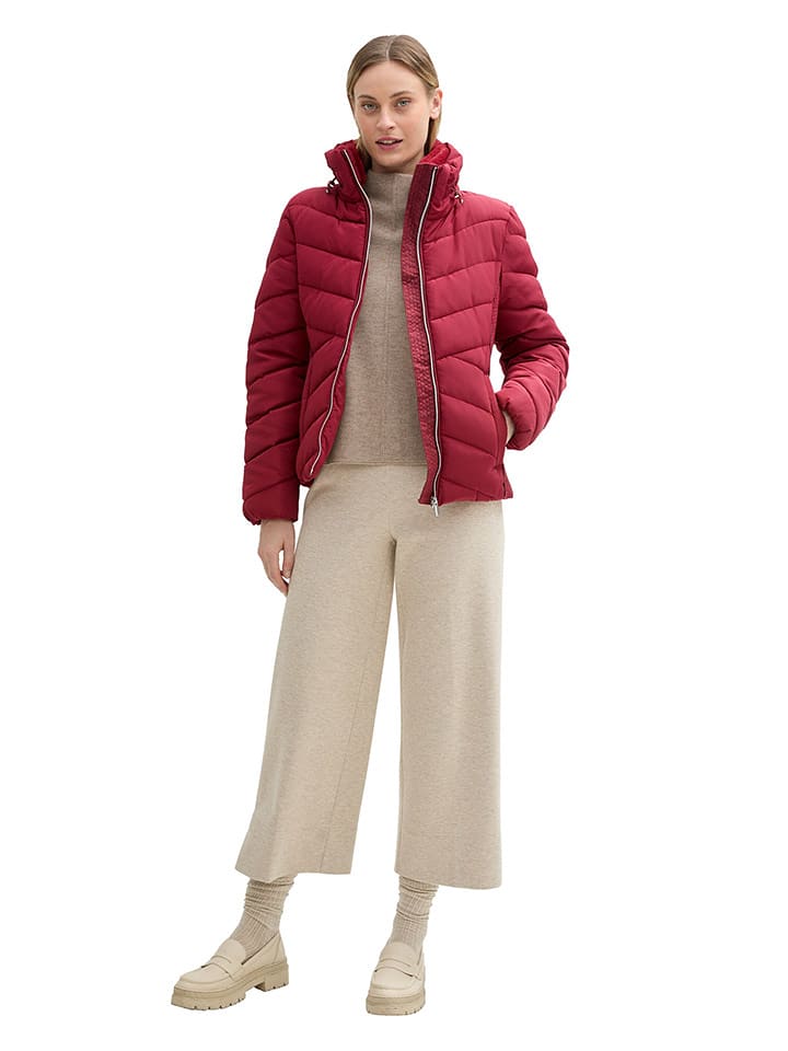 Tom Tailor Kurtka pikowana w kolorze czerwonym rozmiar: S