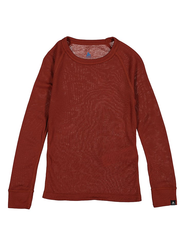 Odlo Podkoszulek funkcyjny "Active Warm Eco" w kolorze bordowym rozmiar: 128