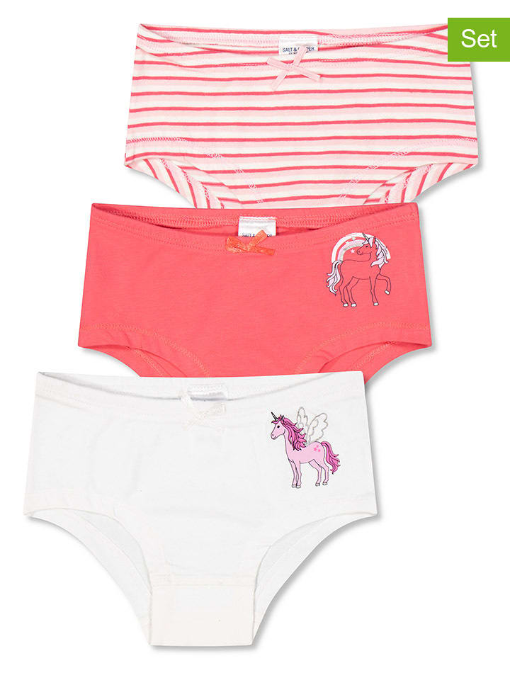 Salt and Pepper Majtki (3 pary) w różnych kolorach rozmiar: 116/122