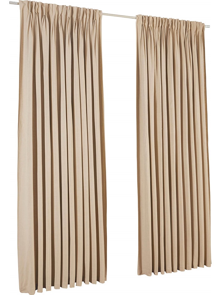 heine home Zasłona dekoracyjna w kolorze beżowym rozmiar: 145x130 cm