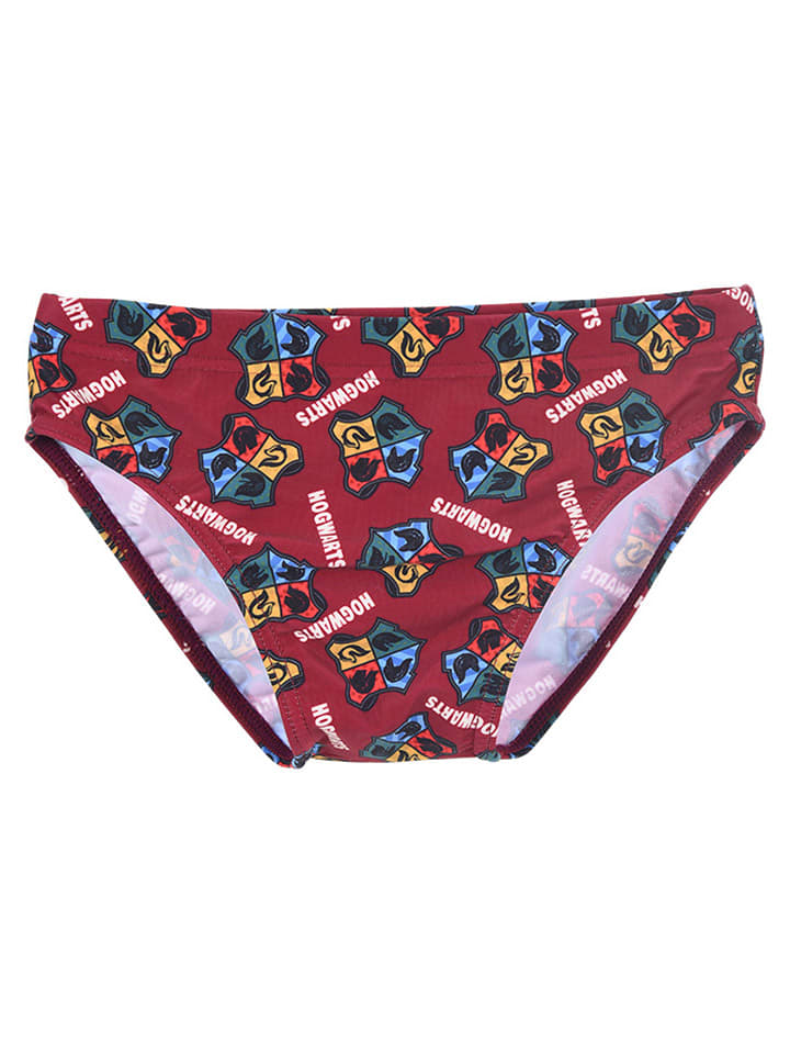 Harry Potter Kąpielówki "Harry Potter" w kolorze bordowym ze wzorem rozmiar: 152