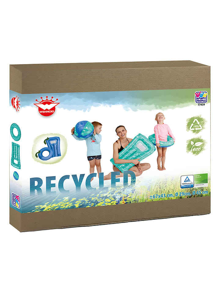 Happy People Zestaw plażowy "Eco" w kolorze turkusowo-niebieskim - 3+ rozmiar: onesize