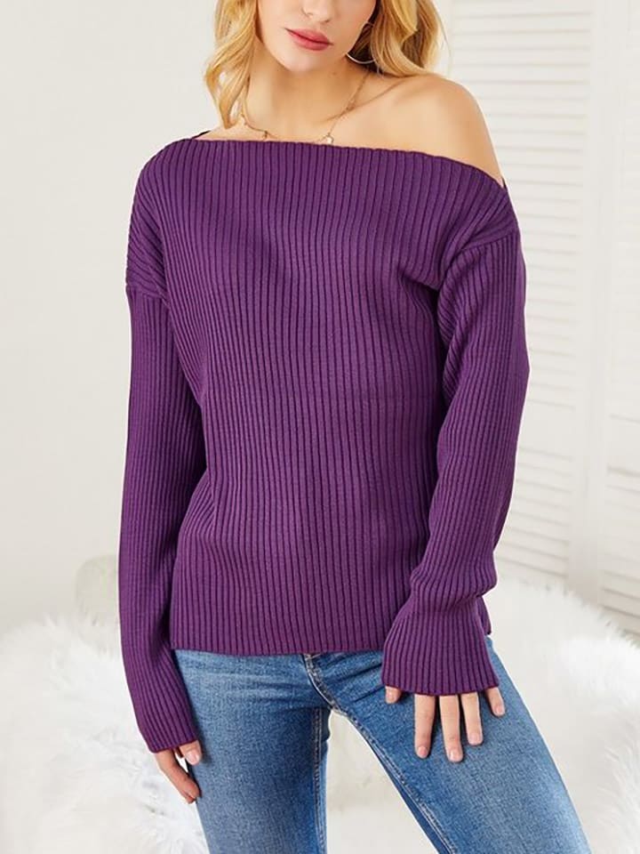 LA Angels Sweter w kolorze fioletowym rozmiar: XL