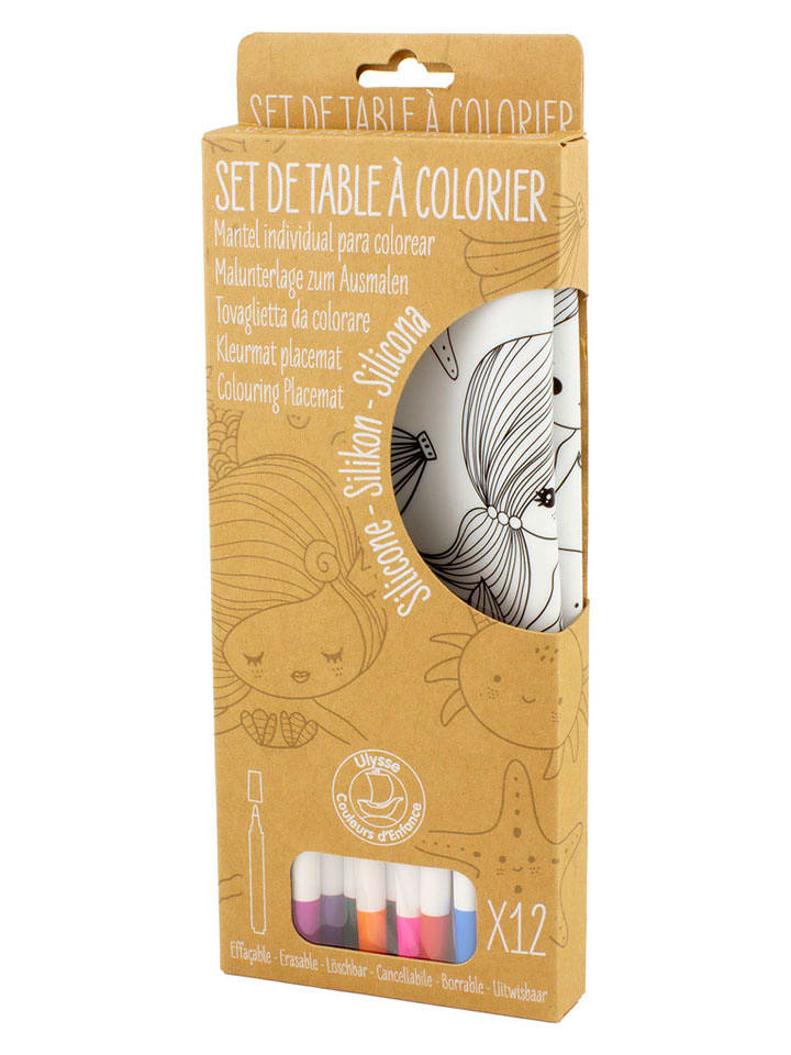 Ulysse Silikonowa mata "Mermaids" do malowania - 3+ rozmiar: onesize