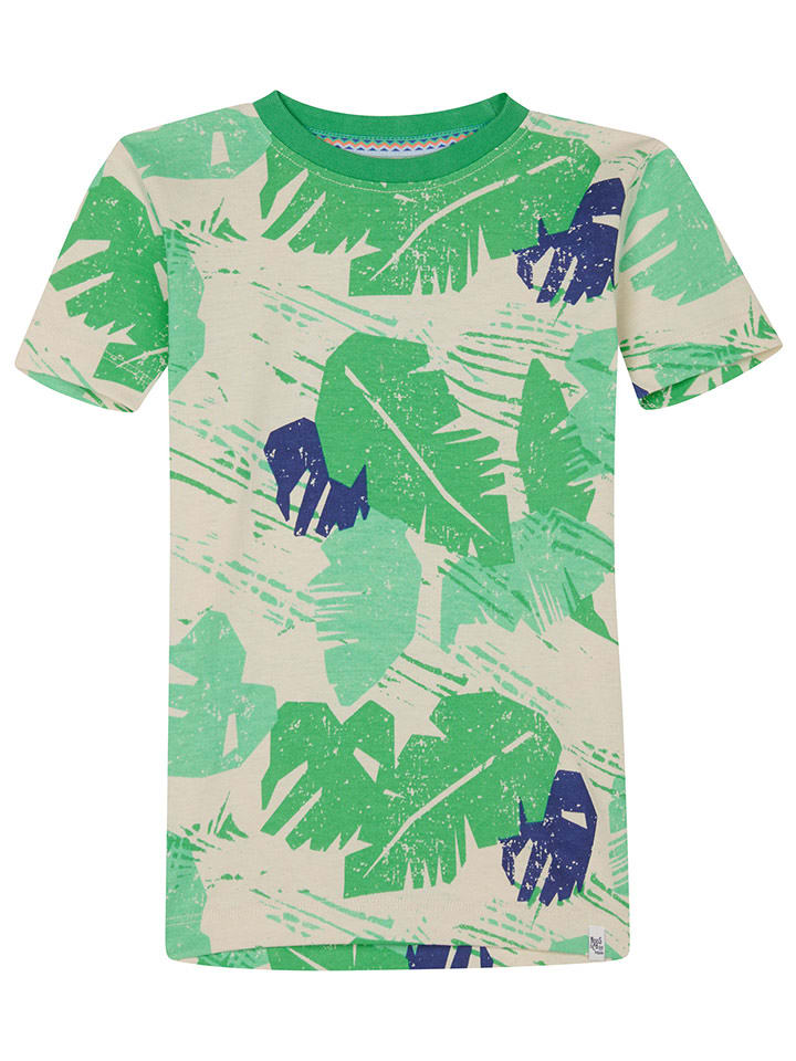 Noppies Koszulka "Loudoun" w kolorze beżowo-zielonym rozmiar: 98