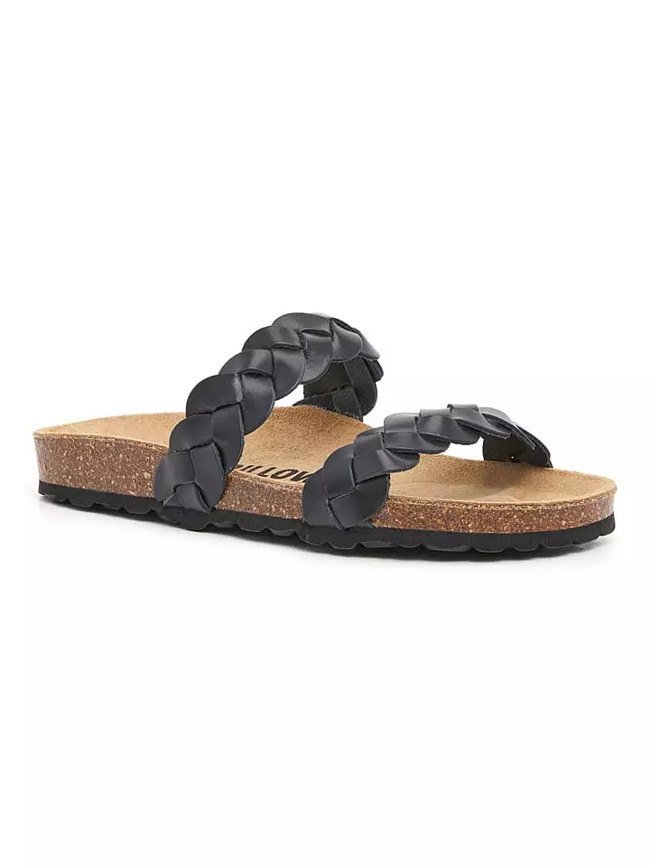 billowy Skórzane klapki w kolorze czarnym rozmiar: 39