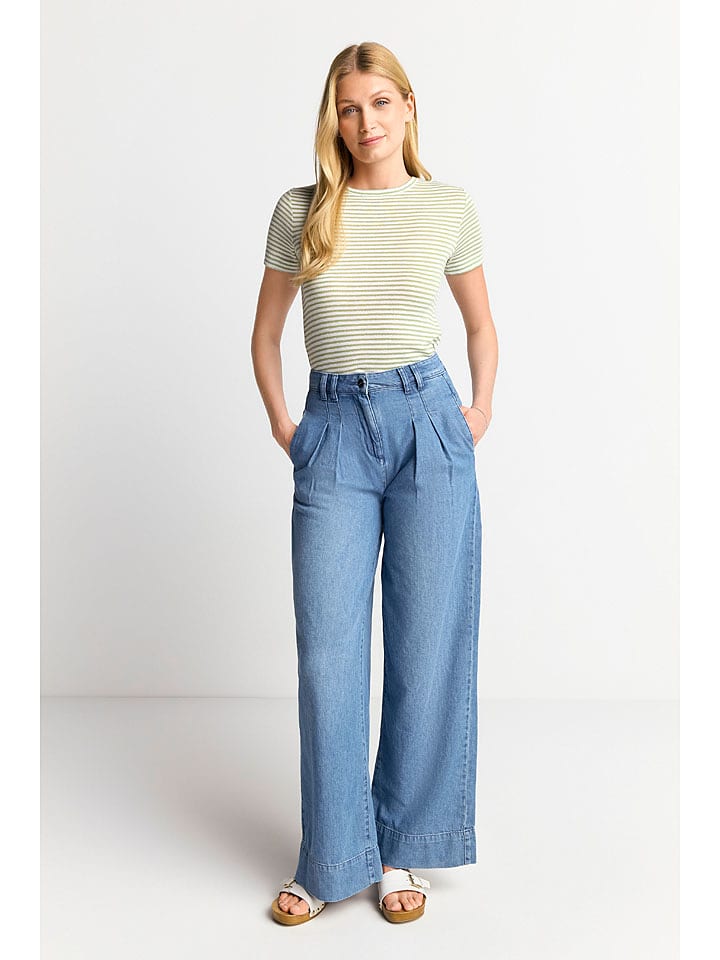 Rich & Royal Koszulka w kolorze jasnozielono-białym rozmiar: XS