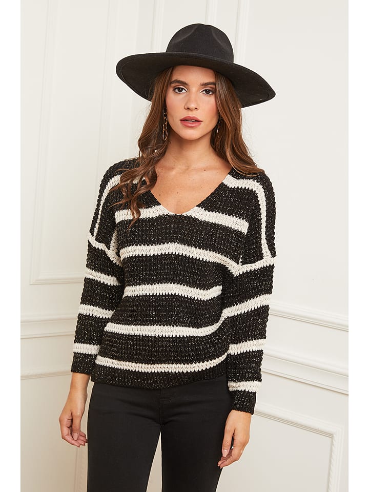 L'armoire de Suzette Sweter w kolorze czarno-białym rozmiar: 38/40