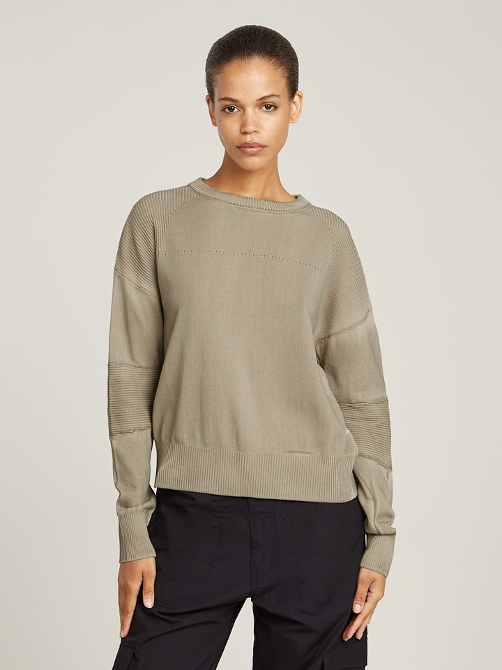 G-Star Sweter w kolorze beżowym rozmiar: L