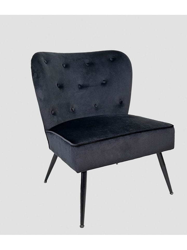 Homla Fotel "Cardnival" w kolorze czarnym - 71 x 86 x 75,5 cm rozmiar: onesize