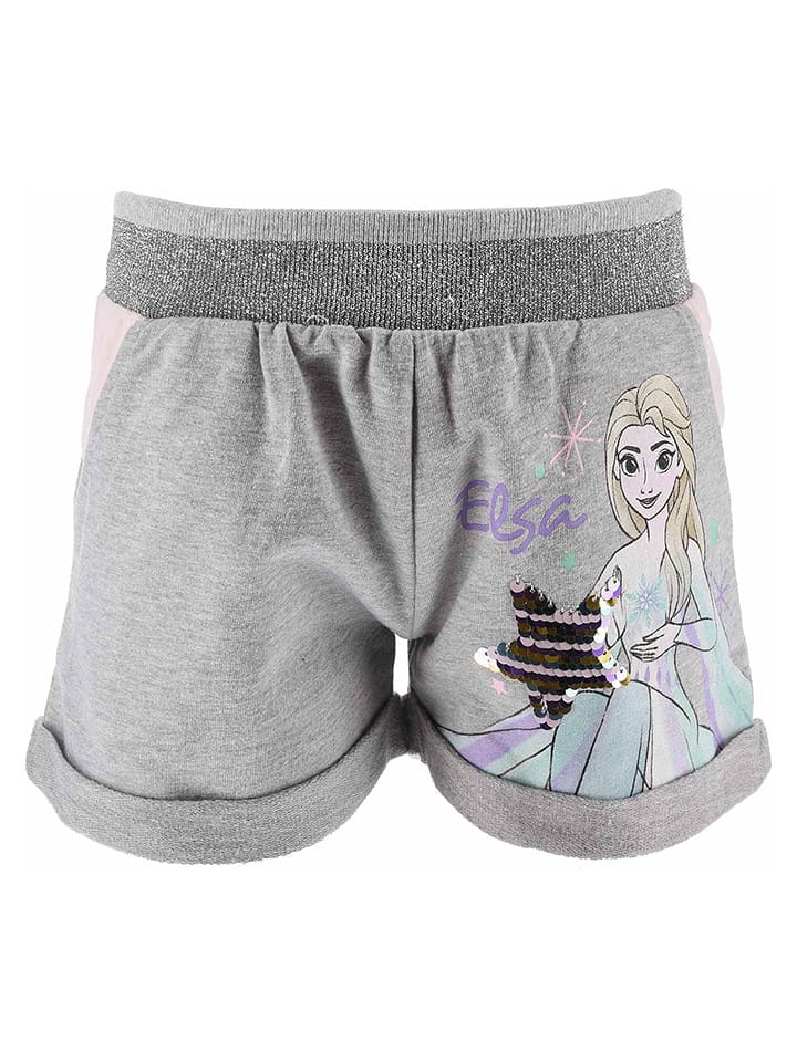 Disney Frozen Szorty "Kraina Lodu" w kolorze szarym rozmiar: 128